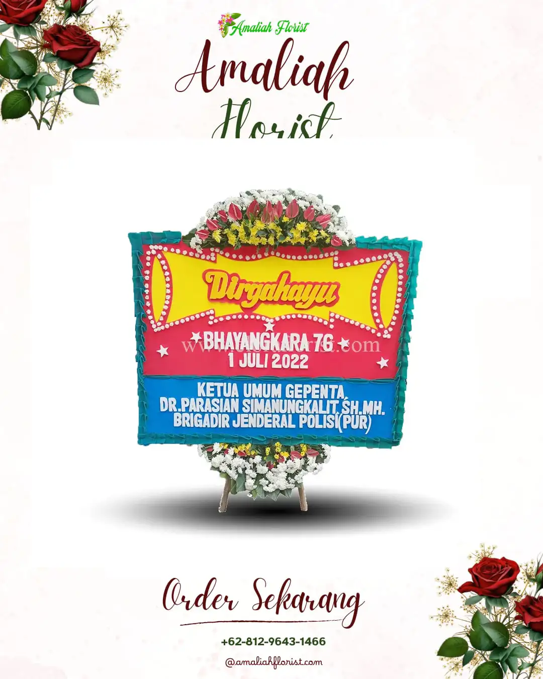 Papan Bunga HUT Ulang Tahun Oksamol